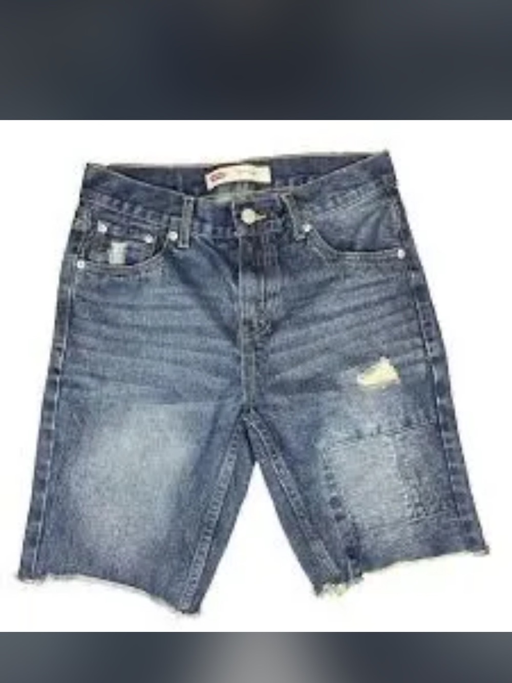 Levi's Distressed Blue Denim Cutoff Shorts